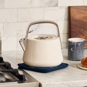 Caraway Stovetop Whistling Tea Kettle in Cream